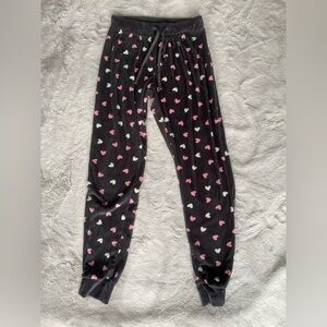 Bundle 3 for $12 Cozy Heart Print Pjay Pants - Pink & White Hearts